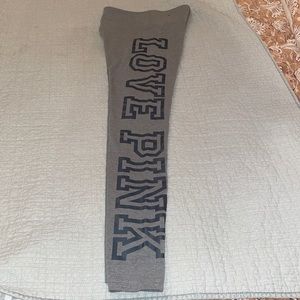 PINK YOGA LEGGING GREY NWT SIZE XS